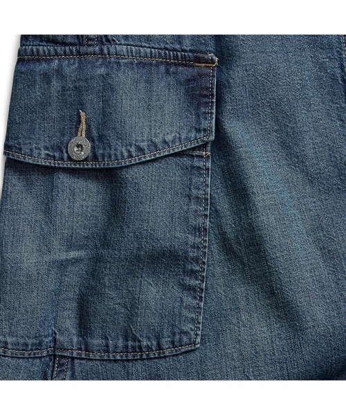 RRL(ダブル アール エル)の「ボタンフロント デニム スカート(デニムスカート・レディース・ブルー・1/2/3/4)」の6枚目の写真