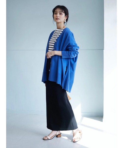 CRAFT STANDARD BOUTIQUE（クラフトスタンダードブティック）の「【ウォッシャブル】Vネックカーディガン　＊◆（カーディガン/ボレロ・レディース・ブラック/ブルー/ベージュ・FREE）」の11枚目の写真