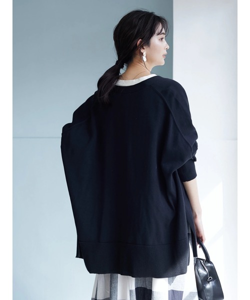 CRAFT STANDARD BOUTIQUE（クラフトスタンダードブティック）の「【ウォッシャブル】Vネックカーディガン　＊◆（カーディガン/ボレロ・レディース・ブラック/ブルー/ベージュ・FREE）」の15枚目の写真