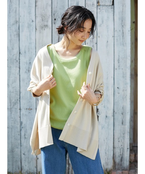 CRAFT STANDARD BOUTIQUE（クラフトスタンダードブティック）の「【ウォッシャブル】Vネックカーディガン　＊◆（カーディガン/ボレロ・レディース・ブラック/ブルー/ベージュ・FREE）」の19枚目の写真