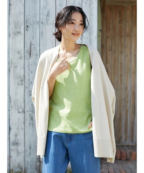 CRAFT STANDARD BOUTIQUE（クラフトスタンダードブティック）の「【ウォッシャブル】Vネックカーディガン　＊◆（カーディガン/ボレロ・レディース・ブラック/ブルー/ベージュ・FREE）」の22枚目の写真