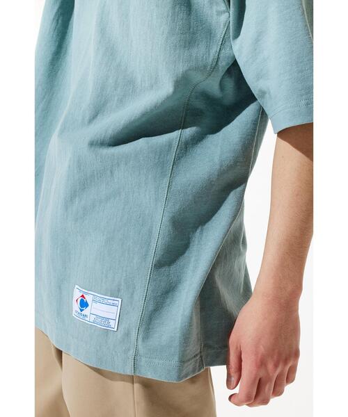 coen（コーエン）の「ヘビーウェイトスラブTシャツ（Tシャツ/カットソー・メンズ・ネイビー/ブラック/ホワイト/グレー/ライム/ピンク・SMALL/MEDIUM/X-LARGE/LARGE）」の5枚目の写真