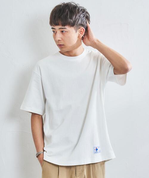 coen（コーエン）の「ヘビーウェイトスラブTシャツ（Tシャツ/カットソー・メンズ・ネイビー/ブラック/ホワイト/グレー/ライム/ピンク・SMALL/MEDIUM/X-LARGE/LARGE）」の7枚目の写真