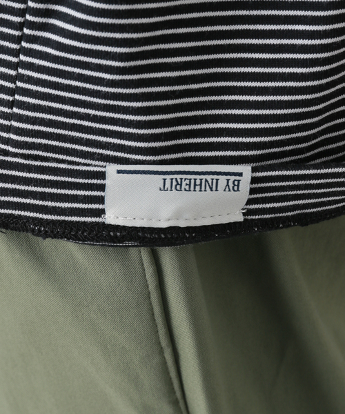 B.C STOCK（ベーセーストック）の「GIZAボーダー L/S-T（Tシャツ/カットソー・メンズ・ホワイト/ブラック・MEDIUM/LARGE）」の7枚目の写真