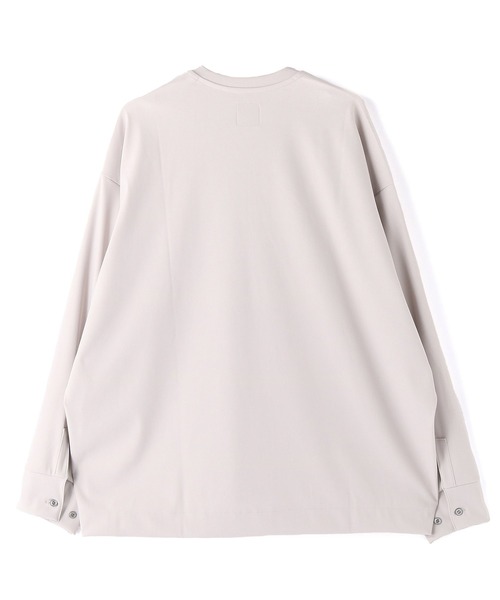 Lui's（ルイス）の「カフス付 ハーフZIPカットソー（Tシャツ/カットソー・メンズ・ライトグレー/ブラック/オフホワイト・FREE）」の22枚目の写真