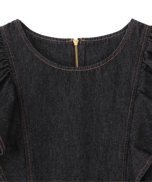 PROPORTION BODY DRESSING（プロポーションボディドレッシング）の「【美人百花6月号タイアップ商品】デニムマーメイドワンピース / 1212140501（ワンピース・レディース・ダークネイビー/ブラック・MEDIUM/SMALL）」の12枚目の写真