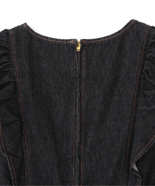 PROPORTION BODY DRESSING（プロポーションボディドレッシング）の「【美人百花6月号タイアップ商品】デニムマーメイドワンピース / 1212140501（ワンピース・レディース・ダークネイビー/ブラック・MEDIUM/SMALL）」の16枚目の写真