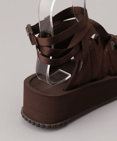 FREAK'S STORE（フリークスストア）の「SHAKA × FREAK'S STORE/シャカ 別注 NADEL PLATFORM/別注ナデルプラットフォーム（サンダル・レディース・ブラック/ブラウン・6/5）」の11枚目の写真