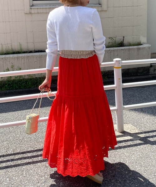 archives（アルシーヴ）の「短丈リブカーディガン（ニット/セーター・レディース・オフホワイト/ブラック/ブルー/ピンク/オレンジ・MEDIUM）」の21枚目の写真