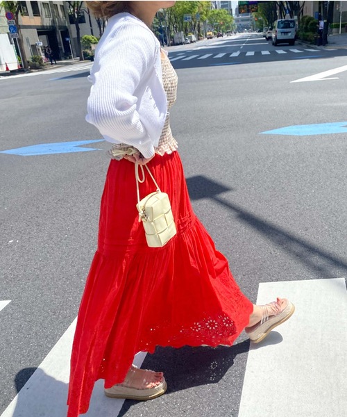 archives（アルシーヴ）の「短丈リブカーディガン（ニット/セーター・レディース・オフホワイト/ブラック/ブルー/ピンク/オレンジ・MEDIUM）」の18枚目の写真