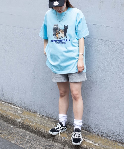 WEGO（ウィゴー）の「WEGO/アニマルプリントBIGT（Tシャツ/カットソー・レディース・ホワイト/サックスブルー/ホワイト系その他・MEDIUM/SMALL）」の13枚目の写真