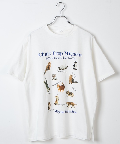 WEGO（ウィゴー）の「WEGO/アニマルプリントBIGT（Tシャツ/カットソー・レディース・ホワイト/サックスブルー/ホワイト系その他・MEDIUM/SMALL）」の6枚目の写真