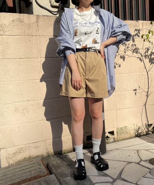 WEGO（ウィゴー）の「WEGO/アニマルプリントBIGT（Tシャツ/カットソー・レディース・ホワイト/サックスブルー/ホワイト系その他・MEDIUM/SMALL）」の10枚目の写真