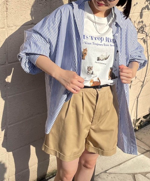 WEGO（ウィゴー）の「WEGO/アニマルプリントBIGT（Tシャツ/カットソー・レディース・ホワイト/サックスブルー/ホワイト系その他・MEDIUM/SMALL）」の11枚目の写真