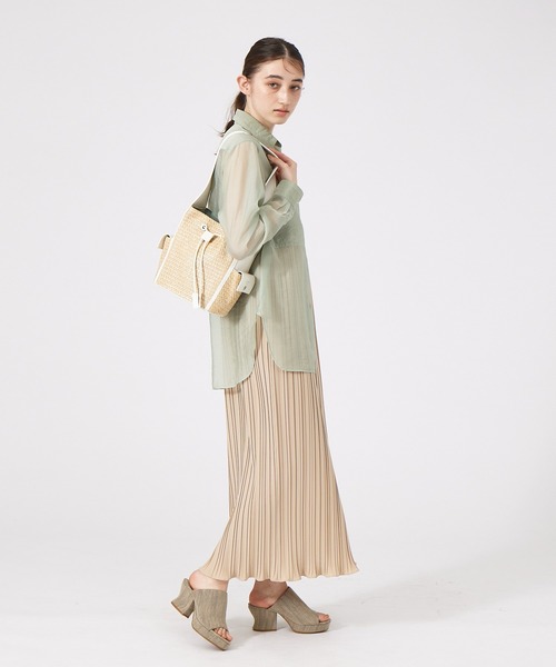 LOWELL things（ロウェル　シングス）の「●【WEB限定】メッシュショルダーBAG（ショルダーバッグ・レディース・ホワイト/グリーン/ブラウン・フリー）」の18枚目の写真