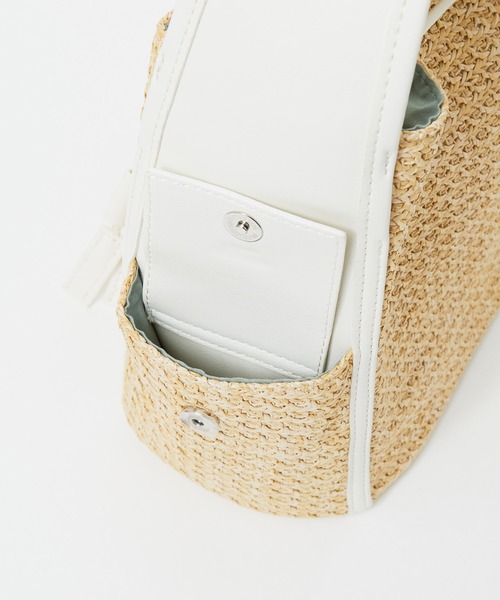 LOWELL things（ロウェル　シングス）の「●【WEB限定】メッシュショルダーBAG（ショルダーバッグ・レディース・ホワイト/グリーン/ブラウン・フリー）」の19枚目の写真