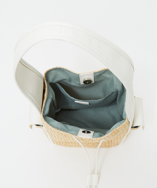 LOWELL things（ロウェル　シングス）の「●【WEB限定】メッシュショルダーBAG（ショルダーバッグ・レディース・ホワイト/グリーン/ブラウン・フリー）」の5枚目の写真