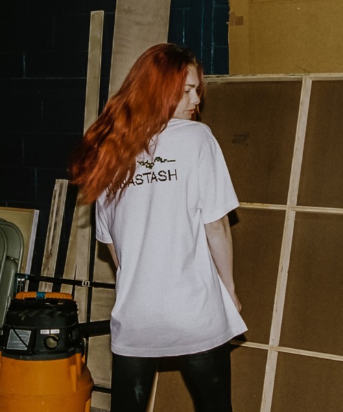 MANASTASH（マナスタッシュ）の「【直営店限定】MANASTASH N.A.U/マナスタッシュエヌエーユー　DIDITAL MOUNTAIN LOGO TEE デジタルマウンテンロゴティー（Tシャツ/カットソー・メンズ・ホワイト/ブラック/ターコイズブルー・MEDIUM/LARGE/X-LARGE）」の4枚目の写真