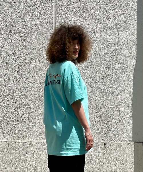 MANASTASH（マナスタッシュ）の「【直営店限定】MANASTASH N.A.U/マナスタッシュエヌエーユー　DIDITAL MOUNTAIN LOGO TEE デジタルマウンテンロゴティー（Tシャツ/カットソー・メンズ・ホワイト/ブラック/ターコイズブルー・MEDIUM/LARGE/X-LARGE）」の18枚目の写真