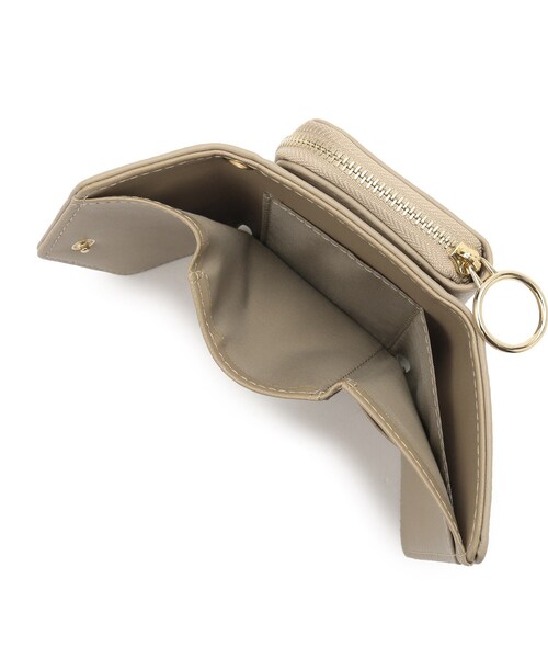 SHOO・LA・RUE（シューラルー）の「◆ドッキングミニ財布（財布・レディース・ダークグリーン/イエロー/ベージュ/レッド系9・00）」の8枚目の写真