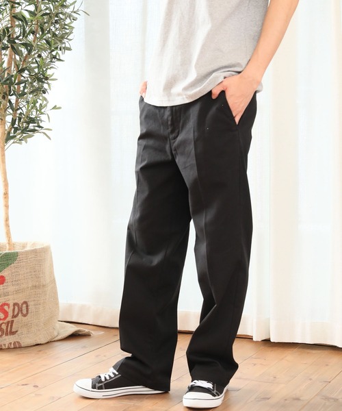 LONSDALE（ロンズデール）の「【LONSDALE/ロンズデール】ストレッチツイルワーカーズカラーパンツ（チノパンツ・メンズ・ブラック/レッド/オレンジ/ブルー/グリーン・LL/S/M/L）」の2枚目の写真