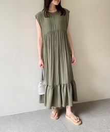 Whim Gazette（ウィムガゼット）の「ライトタンブラーギャザーワンピース（ワンピース・レディース）」