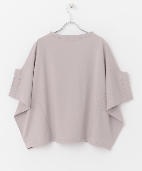 URBAN RESEARCH DOORS（アーバンリサーチドアーズ）の「ミニ裏毛変形プルオーバー（Tシャツ/カットソー・レディース・ベージュ系その他/オフホワイト/ネイビー・MEDIUM）」の17枚目の写真