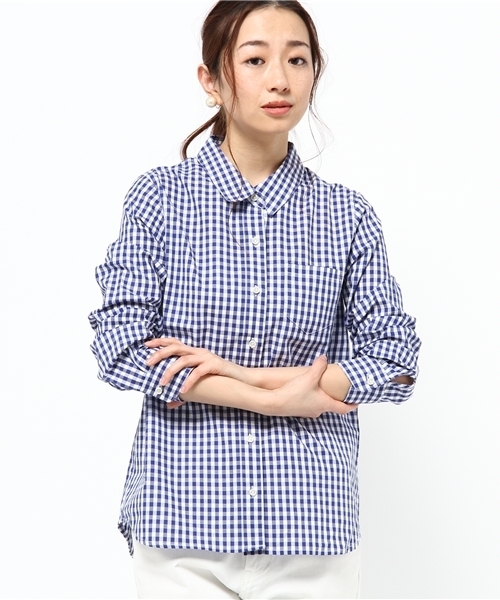 DISCOAT（ディスコート）の「【Discoat】ブロードレギュラーシャツ（シャツ/ブラウス・レディース・ブラック/ネイビー/その他18/その他20・MEDIUM/LARGE）」の5枚目の写真