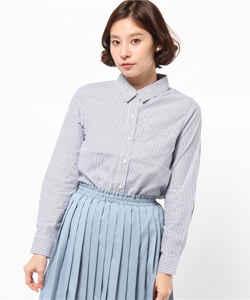 DISCOAT（ディスコート）の「【Discoat】ブロードレギュラーシャツ（シャツ/ブラウス・レディース・ブラック/ネイビー/その他18/その他20・MEDIUM/LARGE）」の4枚目の写真