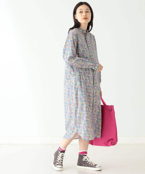 美品✨BEAMS BOY リバティ スタンドカラー ロングワンピース 花柄 総柄 春爛漫！新作リバティアイテムのご紹介☺︎｜ビームス 新宿｜BEAMS