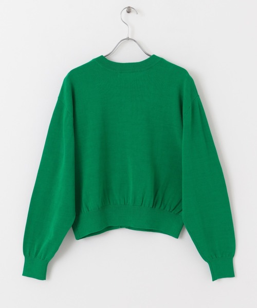 SENSE OF PLACE by URBAN RESEARCH（センスオブプレイスバイアーバンリサーチ）の「リングドットクルーネックカーディガン（カーディガン/ボレロ・レディース・ピンク/オレンジ/グリーン/ミント・ONE）」の9枚目の写真