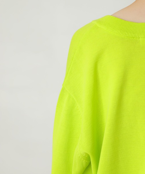 SENSE OF PLACE by URBAN RESEARCH（センスオブプレイスバイアーバンリサーチ）の「リングドットクルーネックカーディガン（カーディガン/ボレロ・レディース・ピンク/オレンジ/グリーン/ミント・ONE）」の22枚目の写真