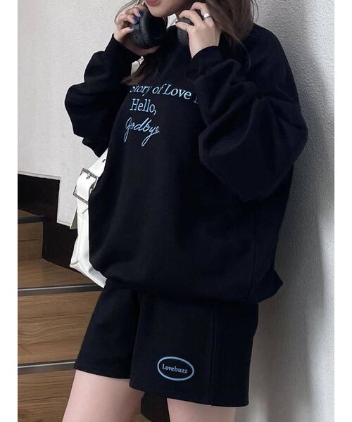 jouetie（ジュエティ）の「ロゴスウェット セットアップ（スウェット・レディース・グレー/ブラック/グリーン/パープル・MEDIUM）」の2枚目の写真