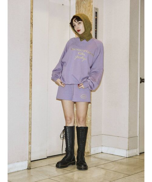 jouetie（ジュエティ）の「ロゴスウェット セットアップ（スウェット・レディース・グレー/ブラック/グリーン/パープル・MEDIUM）」の7枚目の写真