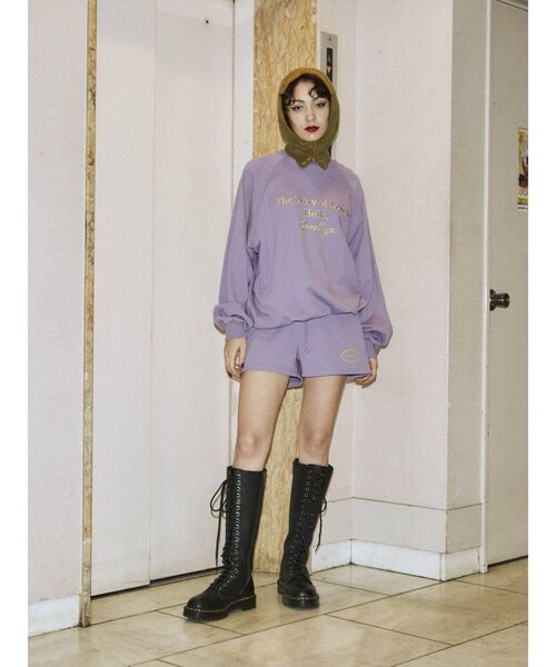 jouetie（ジュエティ）の「ロゴスウェット セットアップ（スウェット・レディース・グレー/ブラック/グリーン/パープル・MEDIUM）」の8枚目の写真