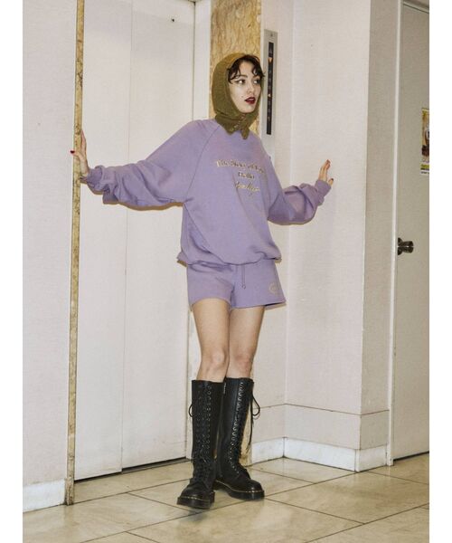 jouetie（ジュエティ）の「ロゴスウェット セットアップ（スウェット・レディース・グレー/ブラック/グリーン/パープル・MEDIUM）」の9枚目の写真