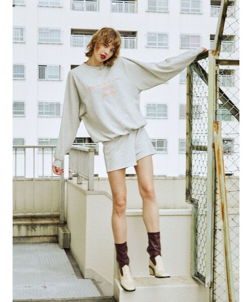 jouetie（ジュエティ）の「ロゴスウェット セットアップ（スウェット・レディース・グレー/ブラック/グリーン/パープル・MEDIUM）」の12枚目の写真