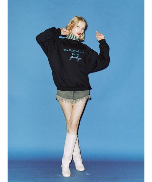 jouetie（ジュエティ）の「ロゴスウェット セットアップ（スウェット・レディース・グレー/ブラック/グリーン/パープル・MEDIUM）」の17枚目の写真