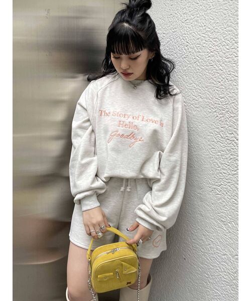 jouetie（ジュエティ）の「ロゴスウェット セットアップ（スウェット・レディース・グレー/ブラック/グリーン/パープル・MEDIUM）」の19枚目の写真