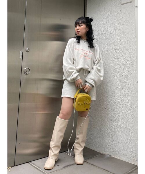 jouetie（ジュエティ）の「ロゴスウェット セットアップ（スウェット・レディース・グレー/ブラック/グリーン/パープル・MEDIUM）」の21枚目の写真