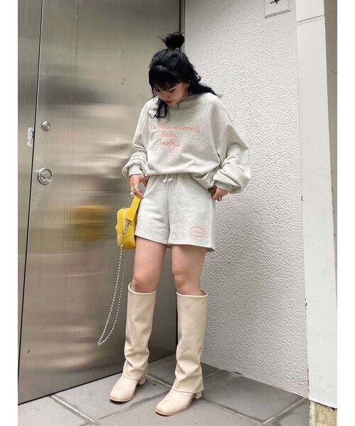 jouetie（ジュエティ）の「ロゴスウェット セットアップ（スウェット・レディース・グレー/ブラック/グリーン/パープル・MEDIUM）」の22枚目の写真