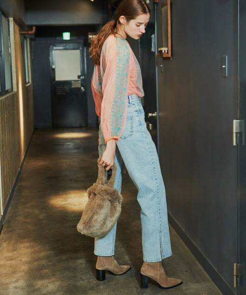 Unitage（ユニテージ）の「チュール刺繍ブラウス（シャツ/ブラウス・レディース・ピンク/ナチュラル・FREE）」の21枚目の写真