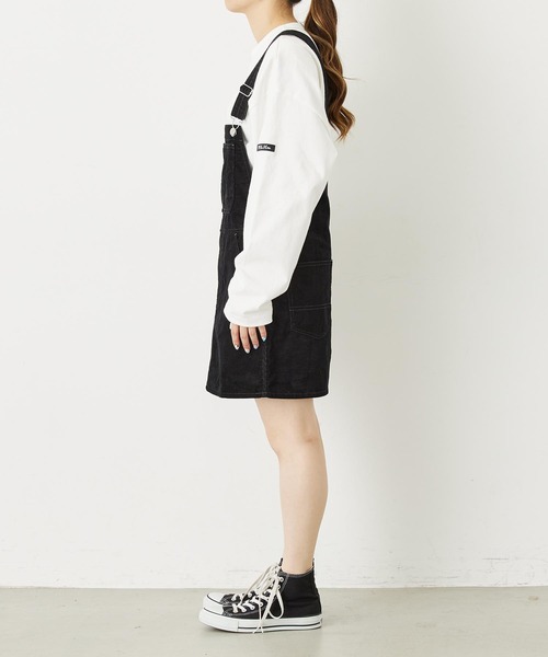 MILKFED.（ミルクフェド）の「CORDUROY MINI JUMPER SKIRT（ジャンパースカート・レディース・ブラック/ブルー/ベージュ・S/M）」の5枚目の写真