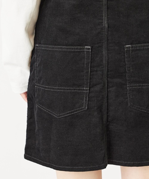 MILKFED.（ミルクフェド）の「CORDUROY MINI JUMPER SKIRT（ジャンパースカート・レディース・ブラック/ブルー/ベージュ・S/M）」の14枚目の写真