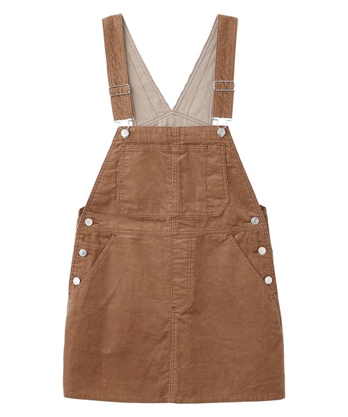 MILKFED.（ミルクフェド）の「CORDUROY MINI JUMPER SKIRT（ジャンパースカート・レディース・ブラック/ブルー/ベージュ・S/M）」の16枚目の写真