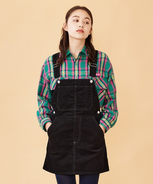 MILKFED.（ミルクフェド）の「CORDUROY MINI JUMPER SKIRT（ジャンパースカート・レディース・ブラック/ブルー/ベージュ・S/M）」の18枚目の写真