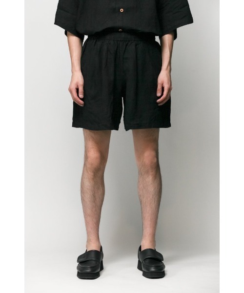Badhiya(バディ―ヤ)の「Easy shorts - linen(その他パンツ・メンズ・ブラック/ピンク/ブルー・1/2)」の16枚目の写真