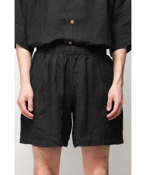 Badhiya(バディ―ヤ)の「Easy shorts - linen(その他パンツ・メンズ・ブラック/ピンク/ブルー・1/2)」の19枚目の写真