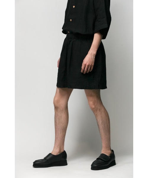 Badhiya(バディ―ヤ)の「Easy shorts - linen(その他パンツ・メンズ・ブラック/ピンク/ブルー・1/2)」の21枚目の写真