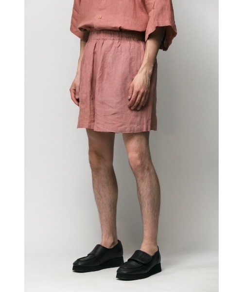 Badhiya(バディ―ヤ)の「Easy shorts - linen(その他パンツ・メンズ・ブラック/ピンク/ブルー・1/2)」の7枚目の写真